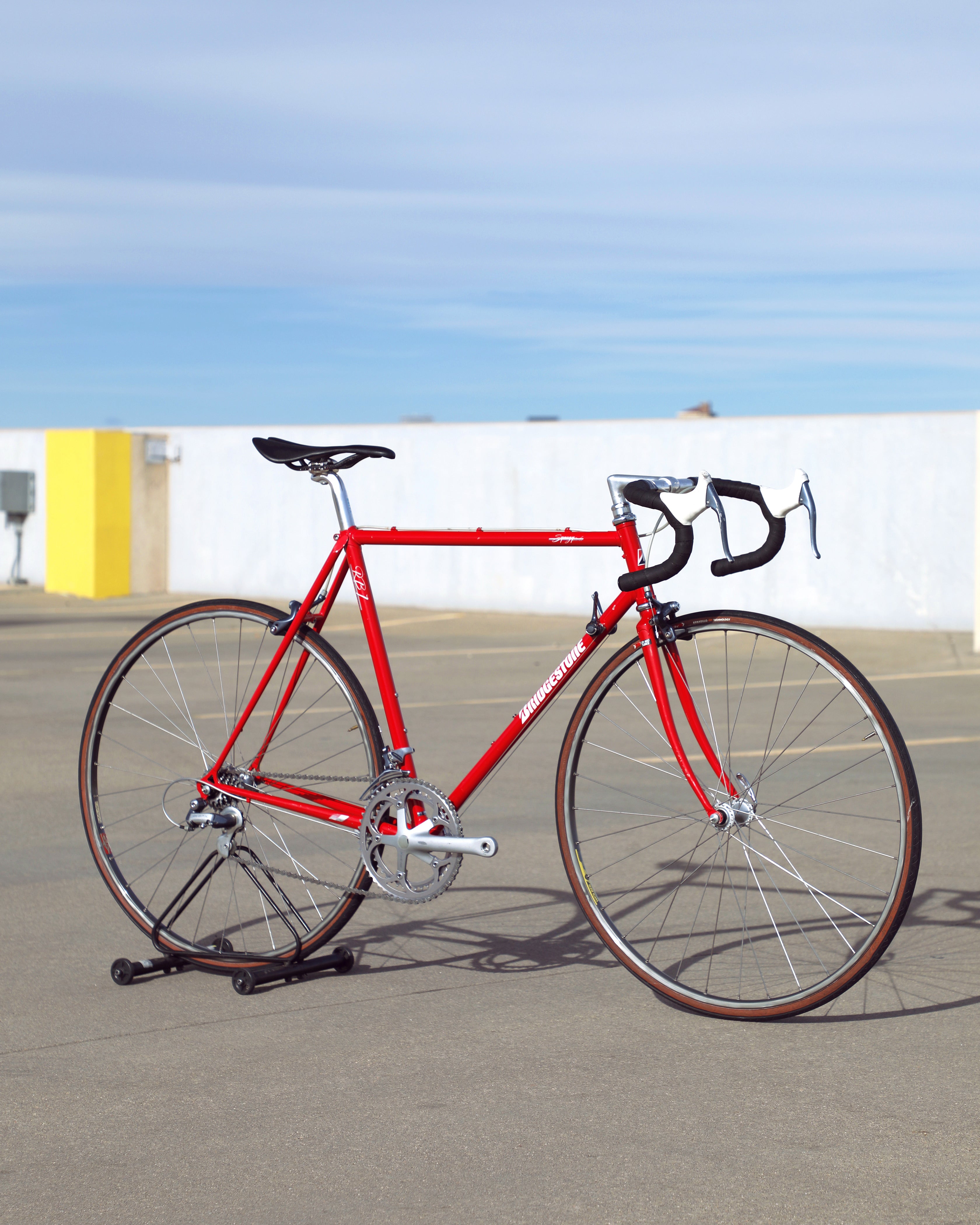 BRIDGESTONE ピストフレーム 019 レッド USED 1993 Bridgestone RB-2 59cm Lugged Ishiwata Steel Road