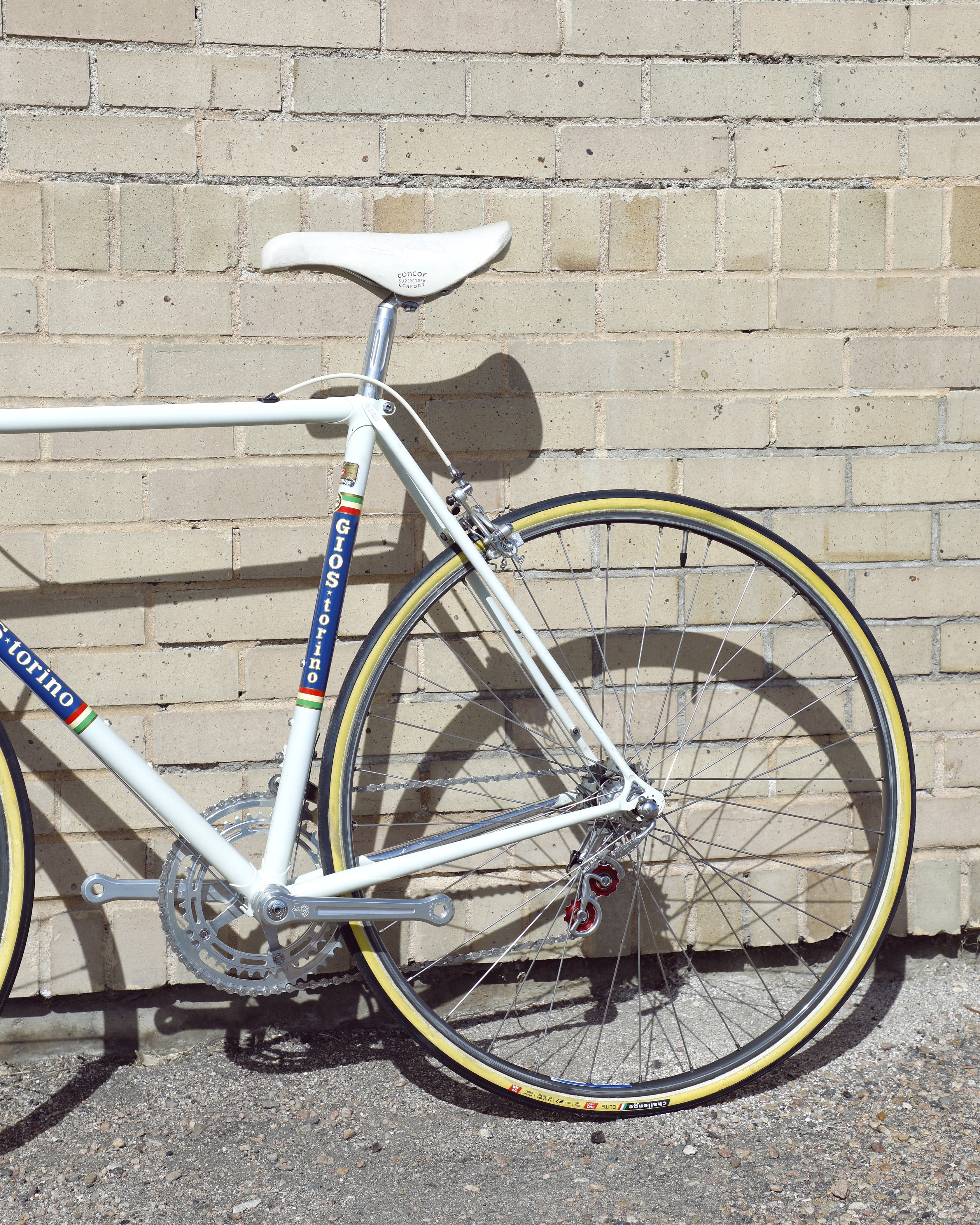 自転車 GIOS vintage white racing bicycle GIOS VINTEGE 2015