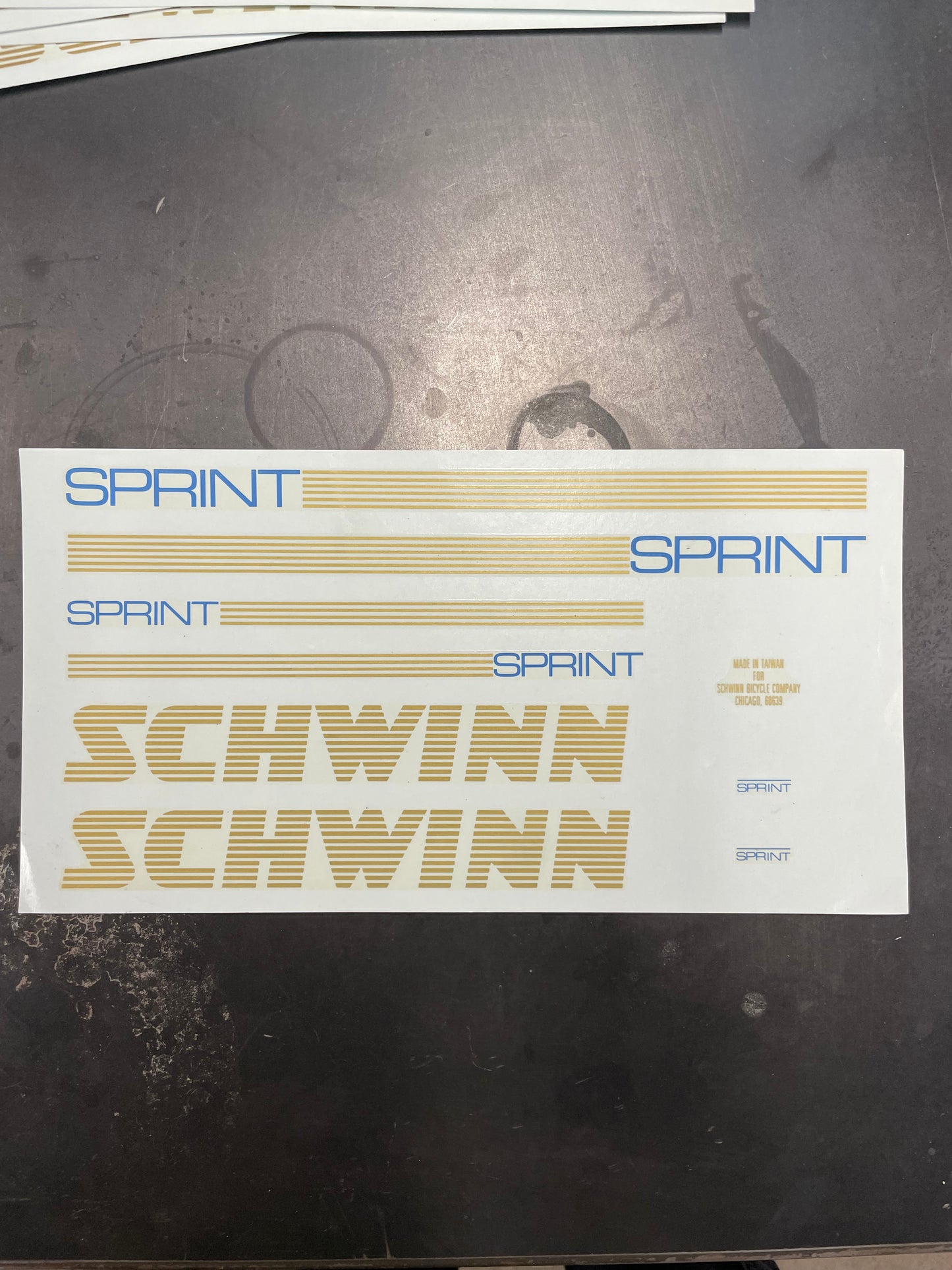 Schwinn Sprint Decals