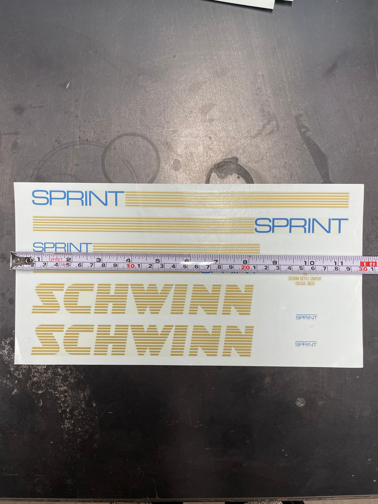 Schwinn Sprint Decals