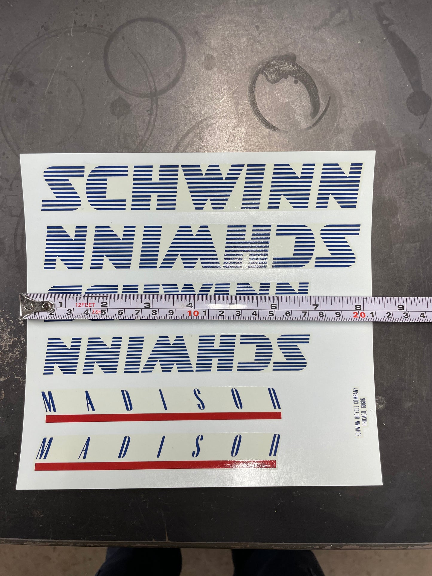 Schwinn Madison Decals