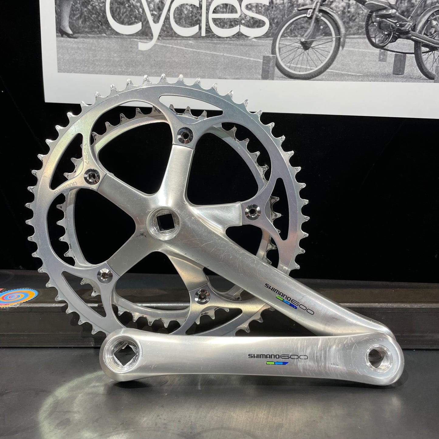 Shimano 600 Tri-Color Crankset