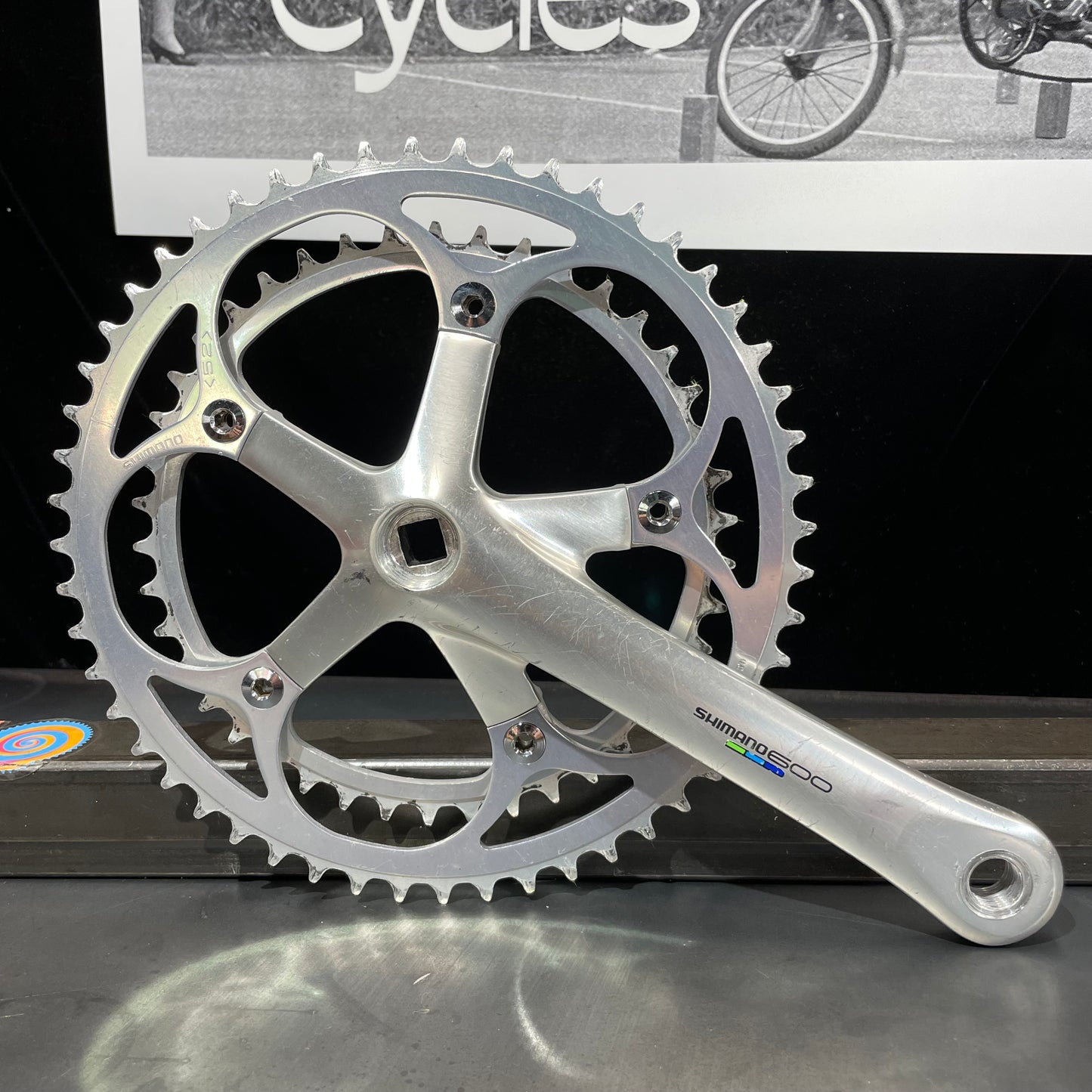 Shimano 600 Tri-Color Crankset