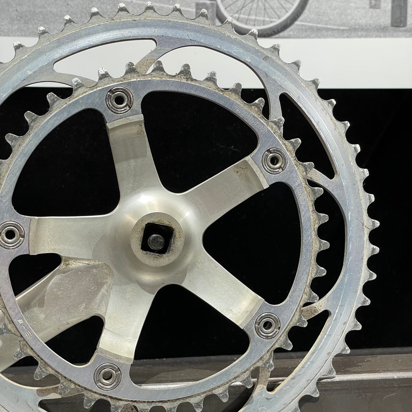 Shimano 600 Tri-Color Crankset