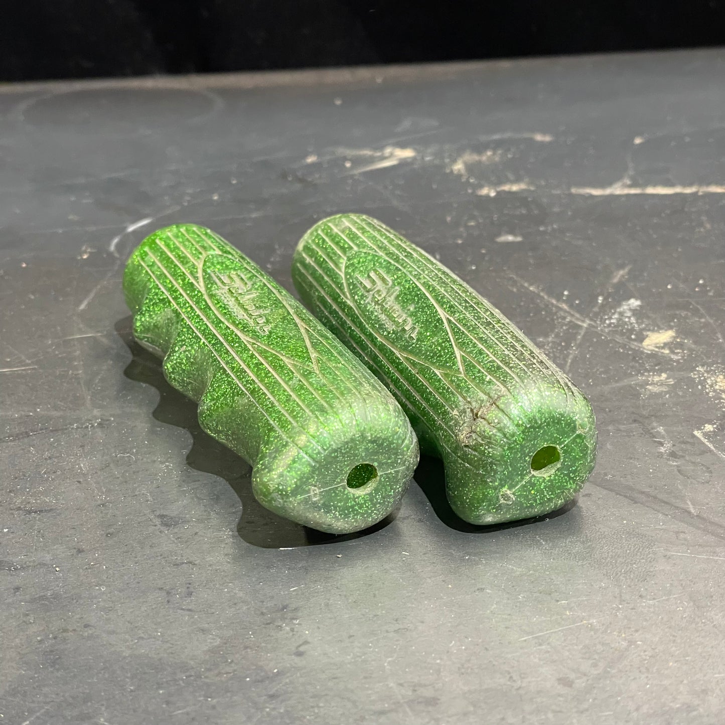 Green Schwinn Handlebar Grips