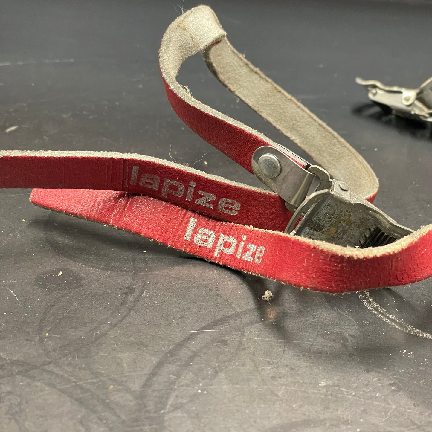 Red Lapize Pedal Straps